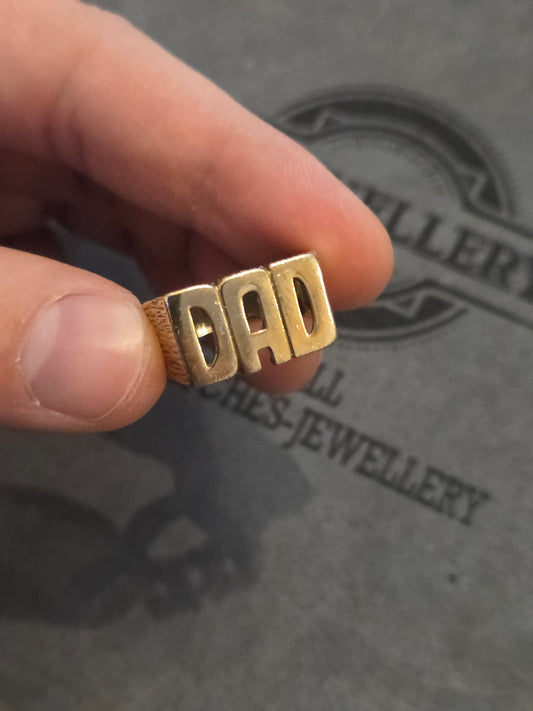 9kt Gold DAD Ring