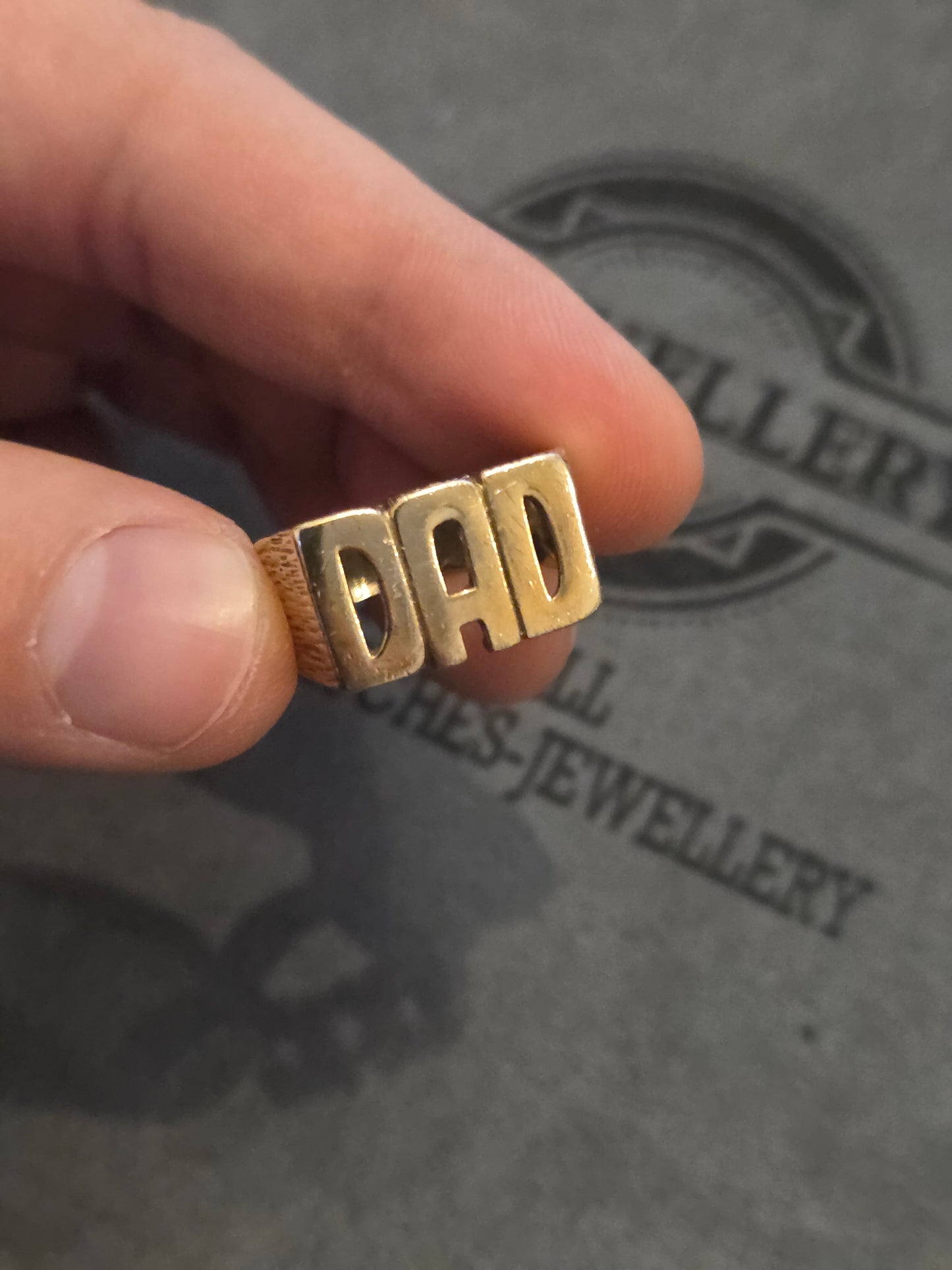 9kt Gold DAD Ring