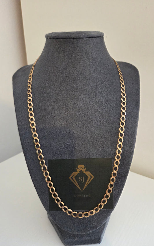 9kt Gold Curb Chain