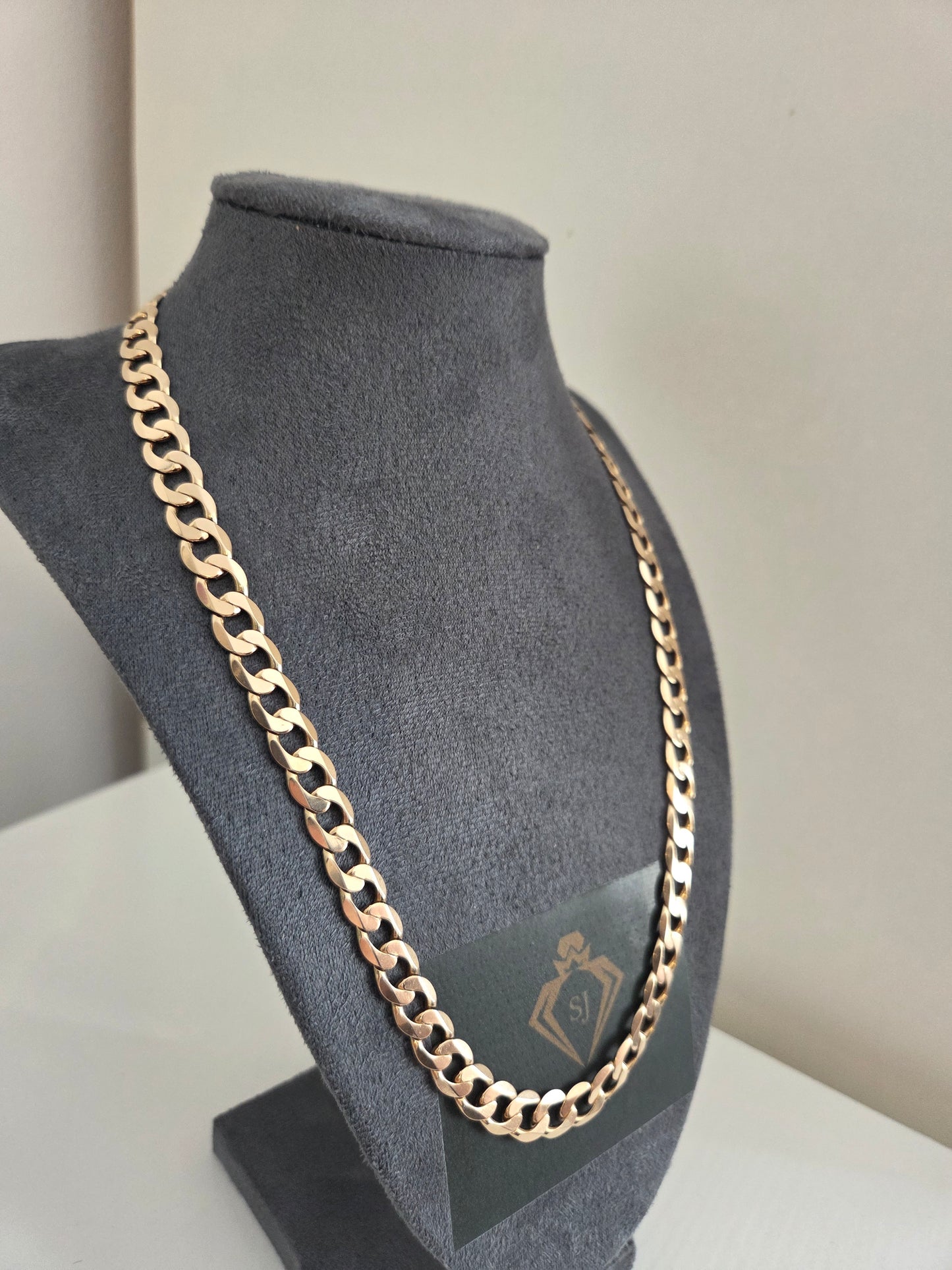 9ct Gold Curb Chain Solid
