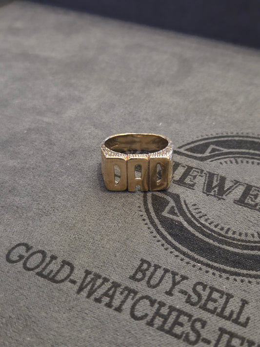 9kt Gold DAD Ring