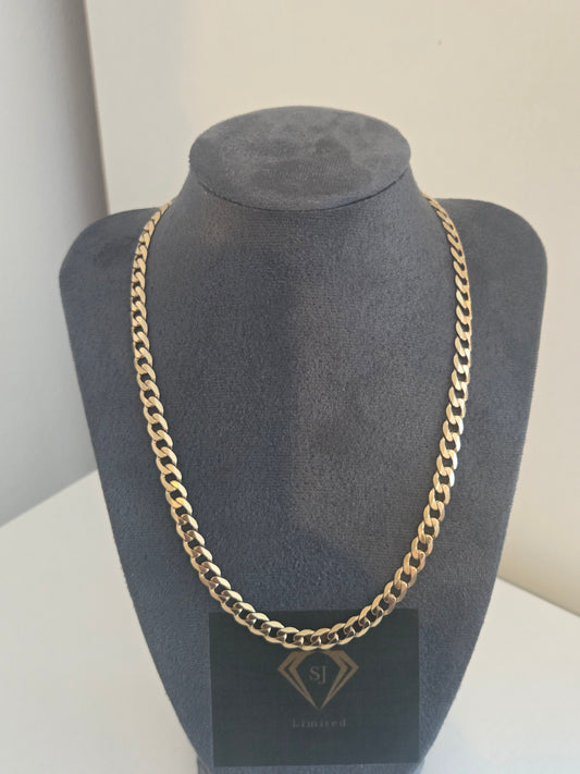 9ct Gold Curb Chain Solid