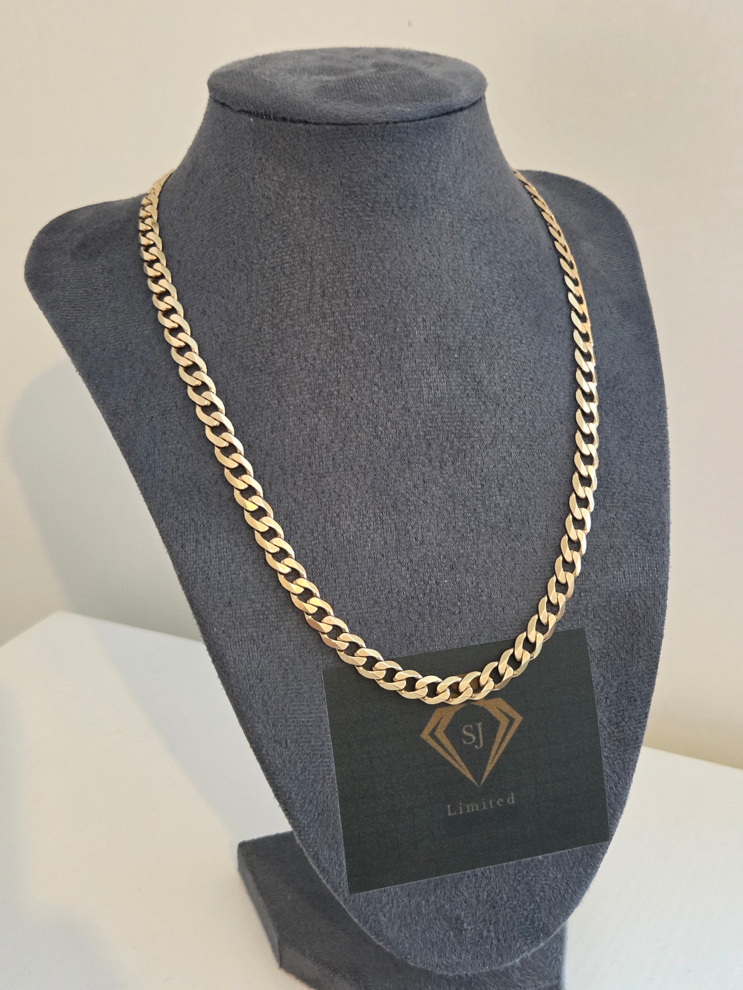 9ct Gold Curb Chain Solid