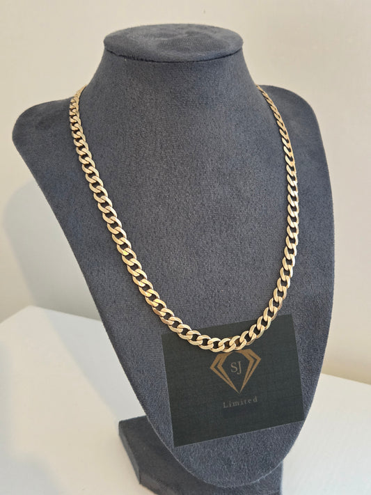 9ct Gold Curb Chain Solid