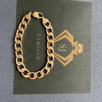 9ct Gold Curb Bracelet Solid
