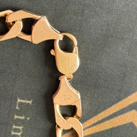 9ct Gold Curb Bracelet Solid
